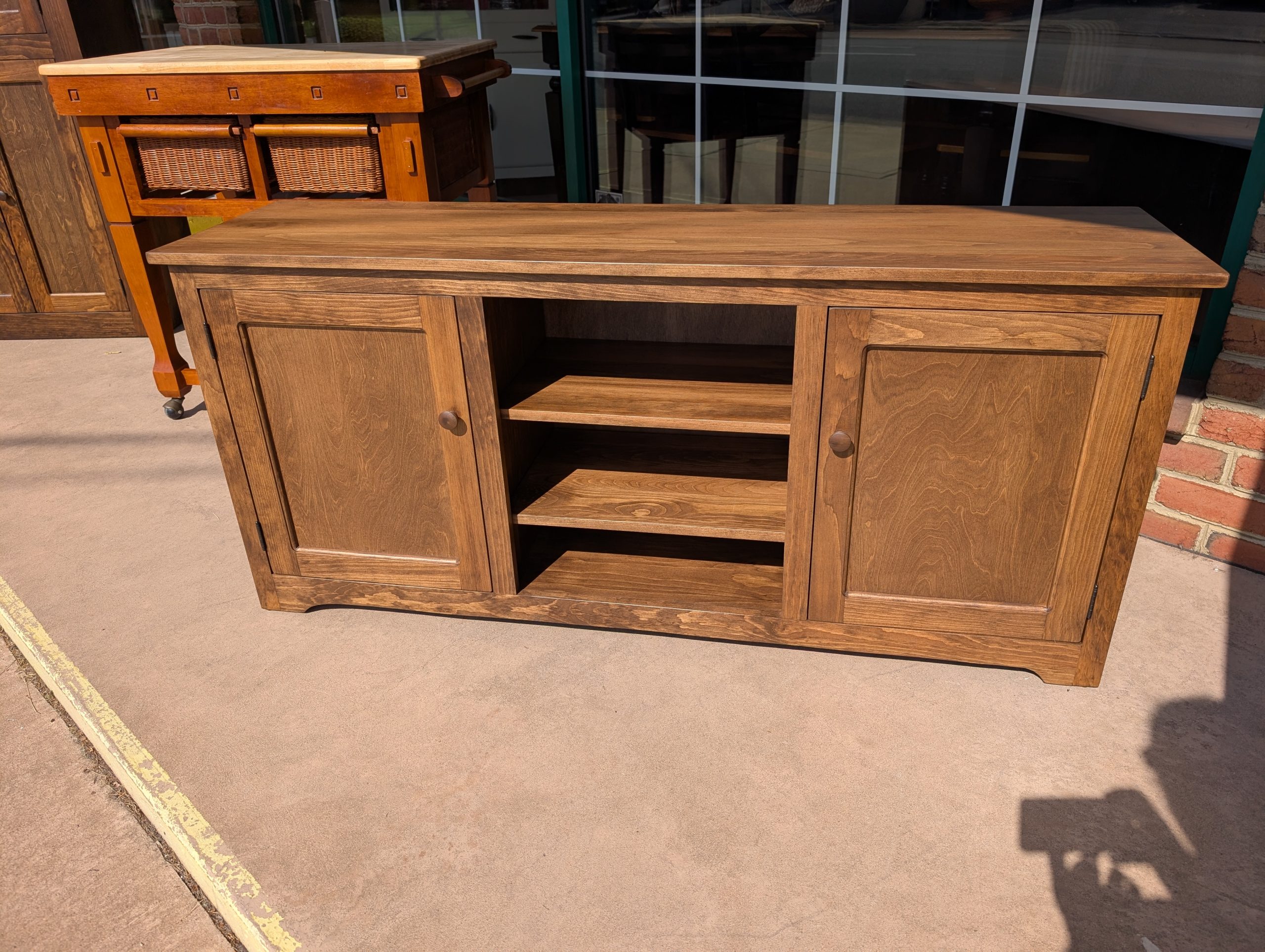 Provincial Brown TV Stand