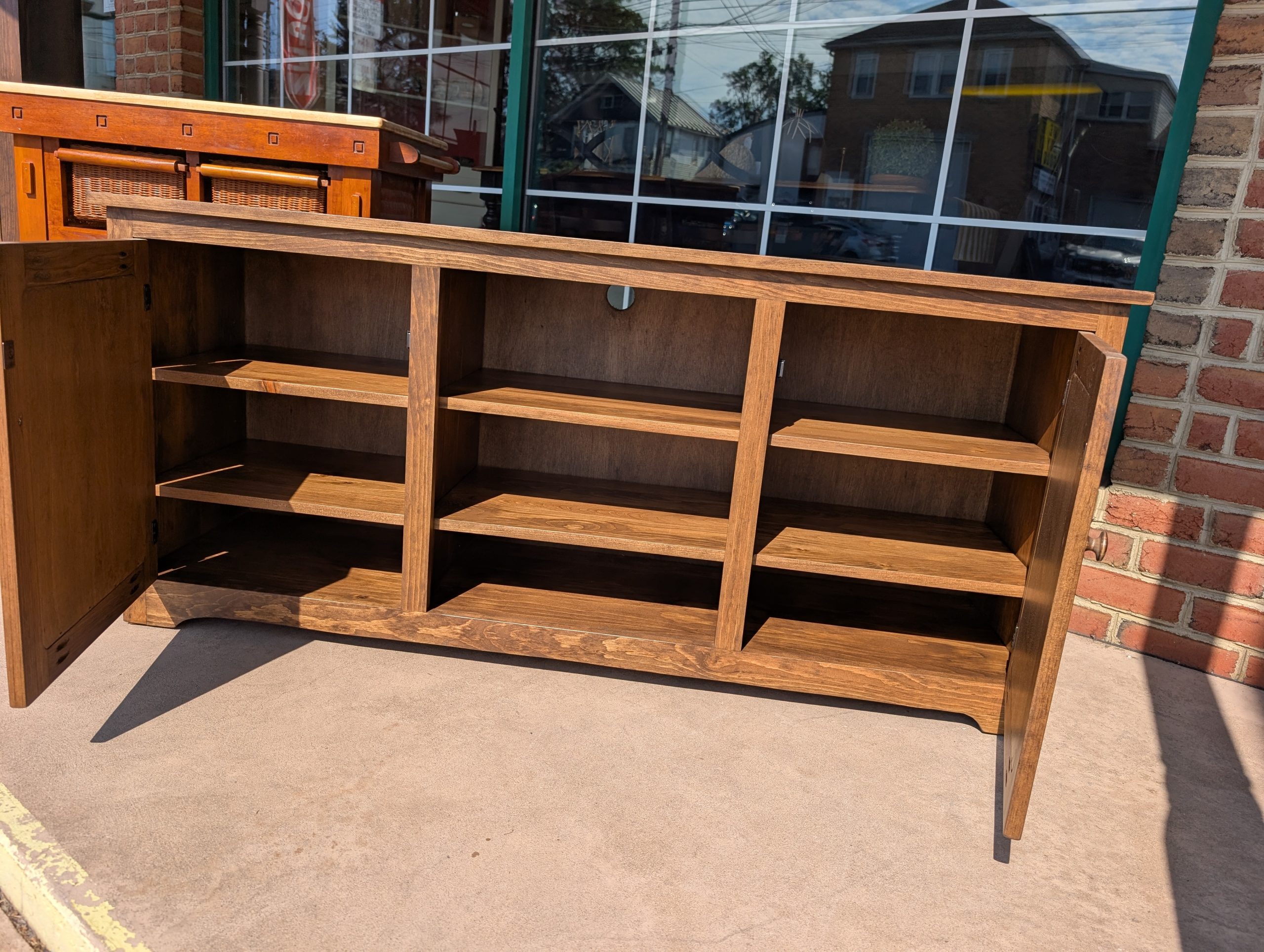 Provincial Brown TV Stand - Image 2