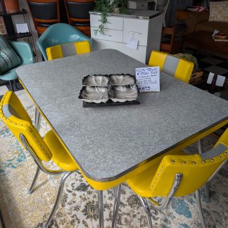 MCM Yellow Table Set