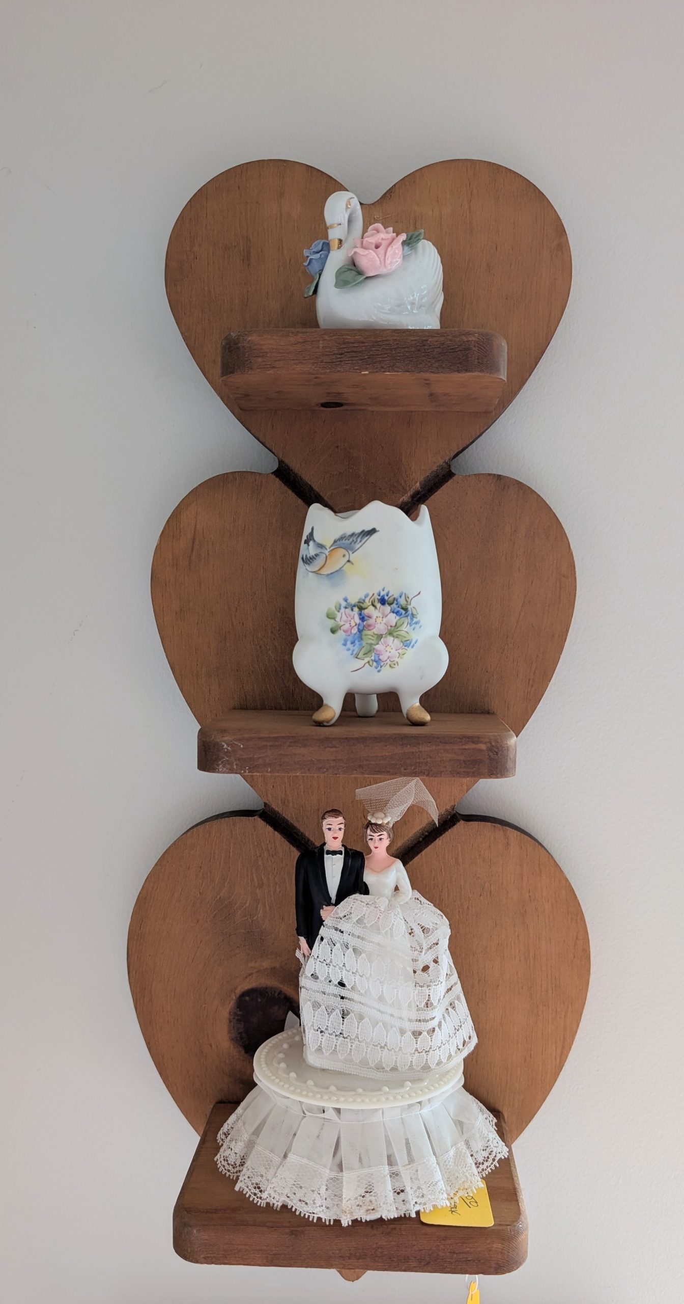 Tiered Heart Wall Shelf