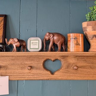 4' Wooden Heart Wall Shelf
