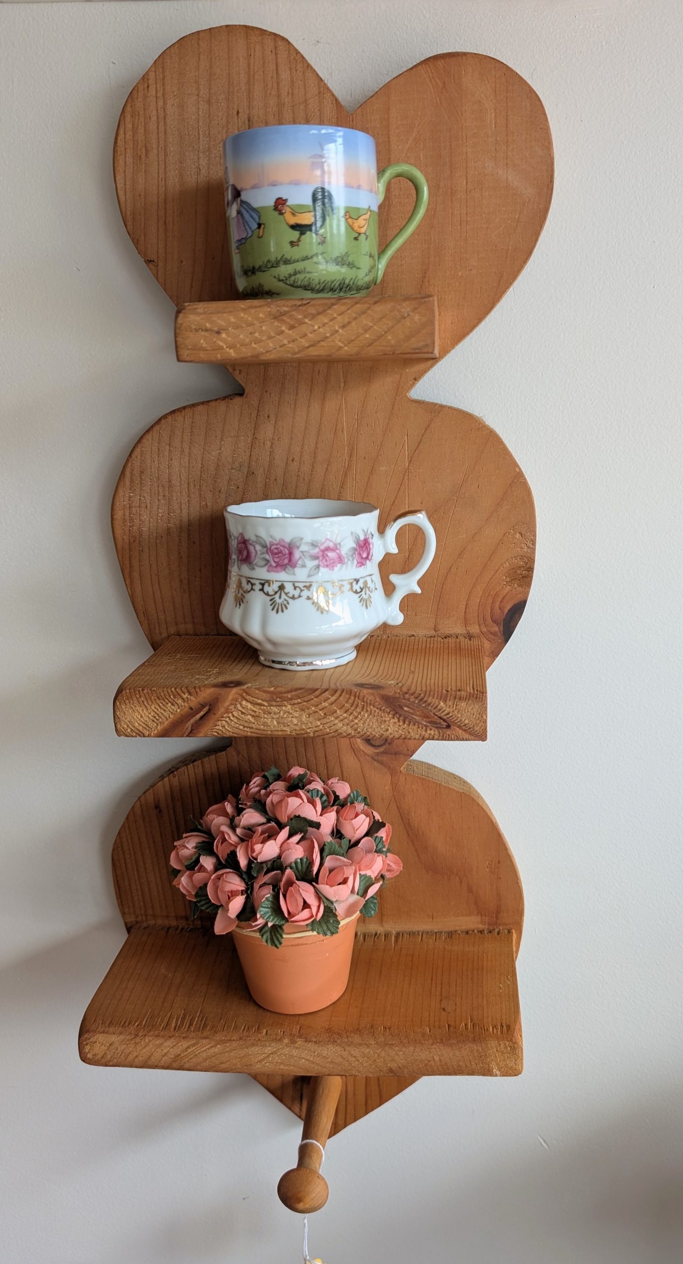 Tiered Heart Wall Shelf
