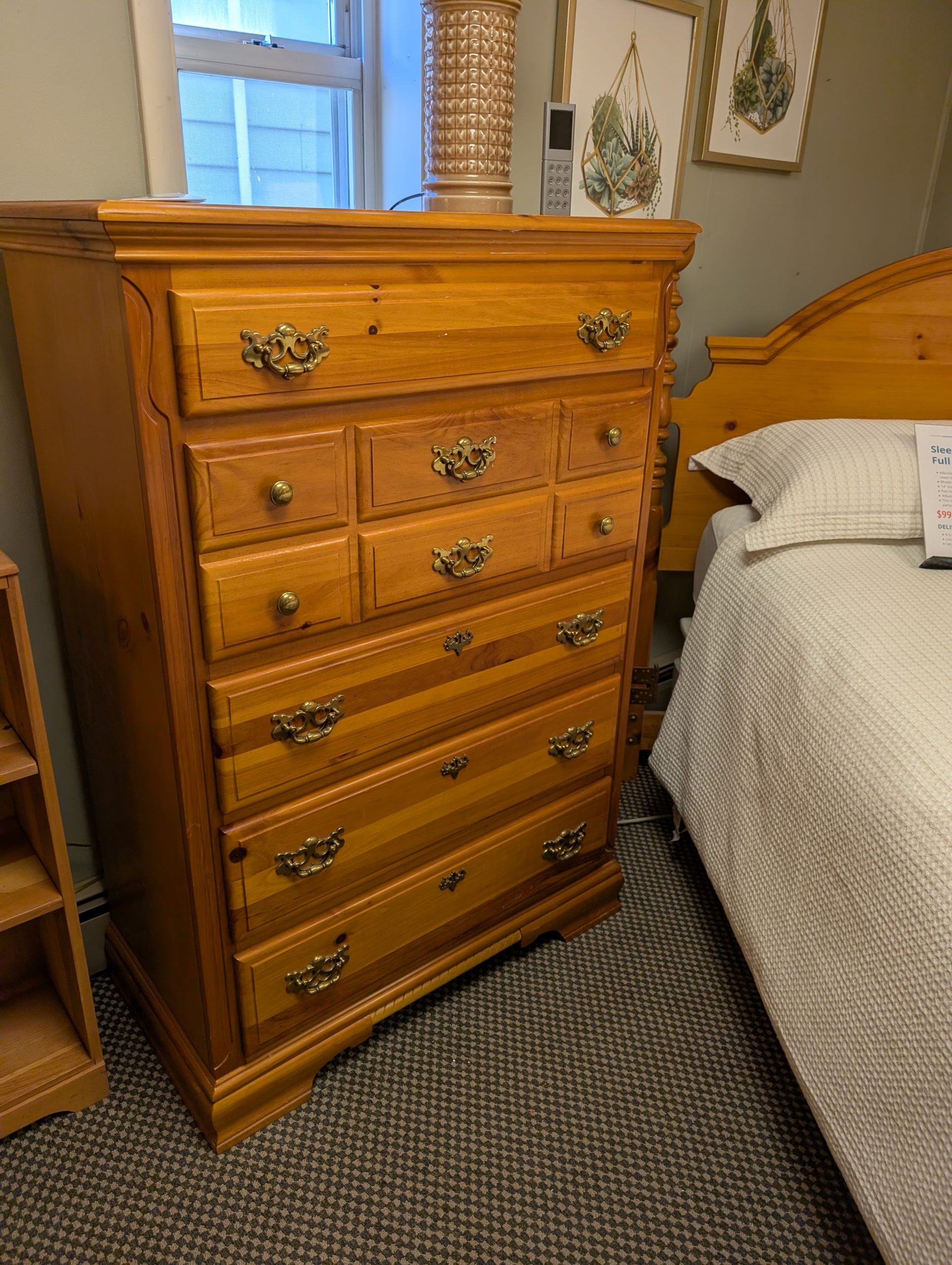Queen Size Pine Bedroom Set - Image 2