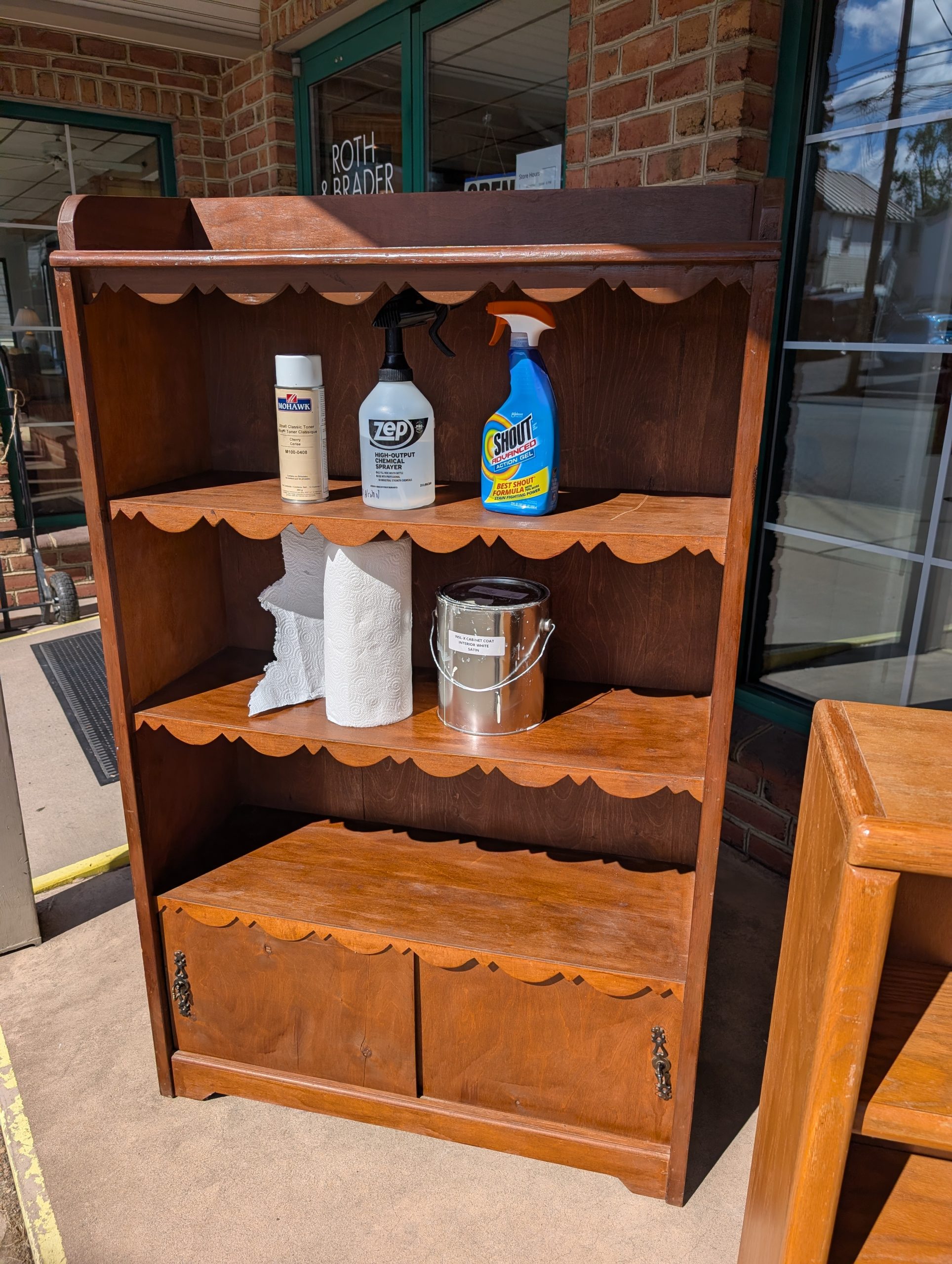 Pine Storage Shelf Cabinet