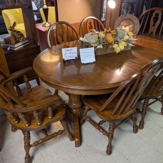 Oak Table and Chair Set