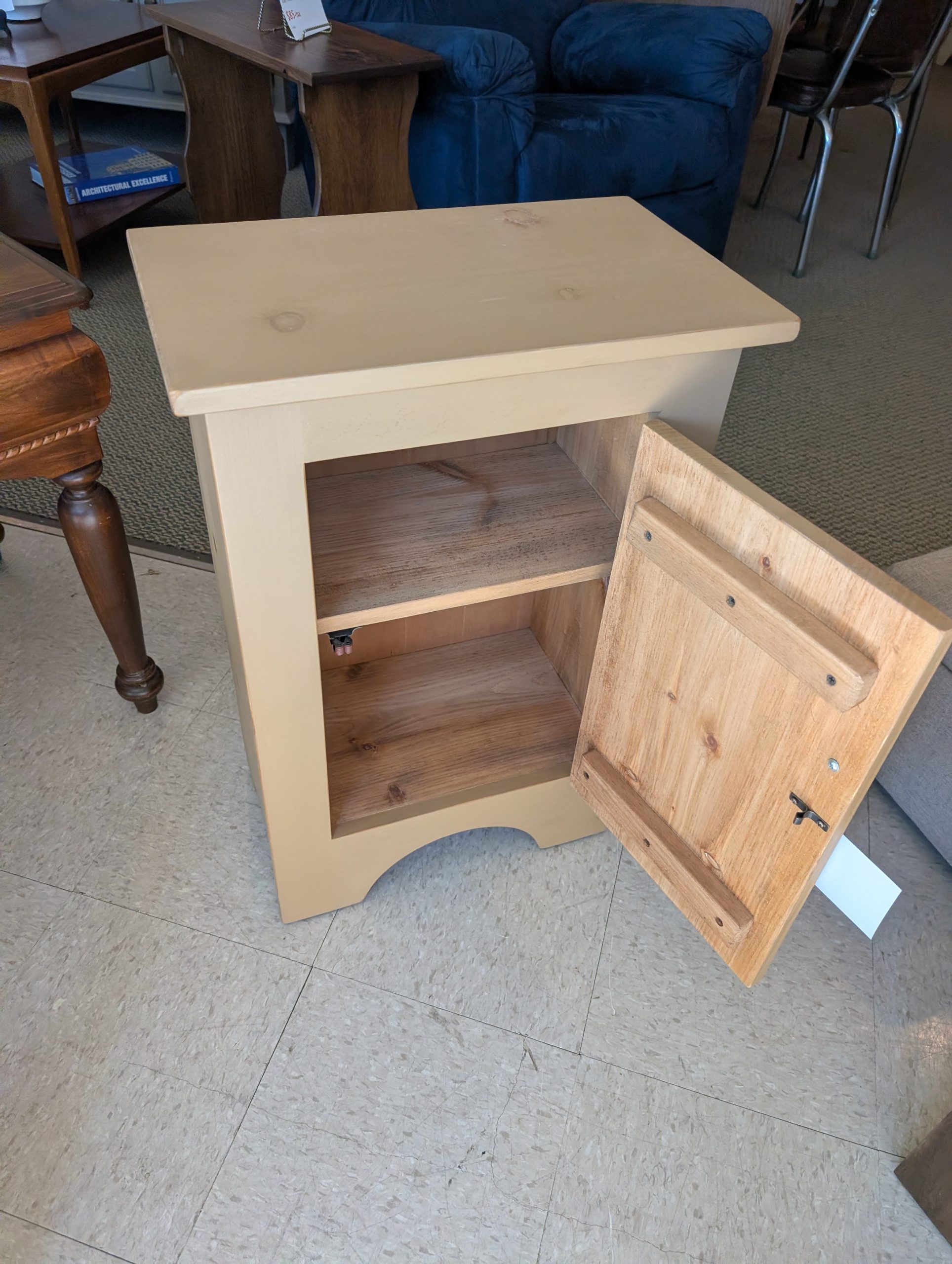 Beige Wooden Cabinet - Image 2
