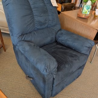 Solid Blue Recliner
