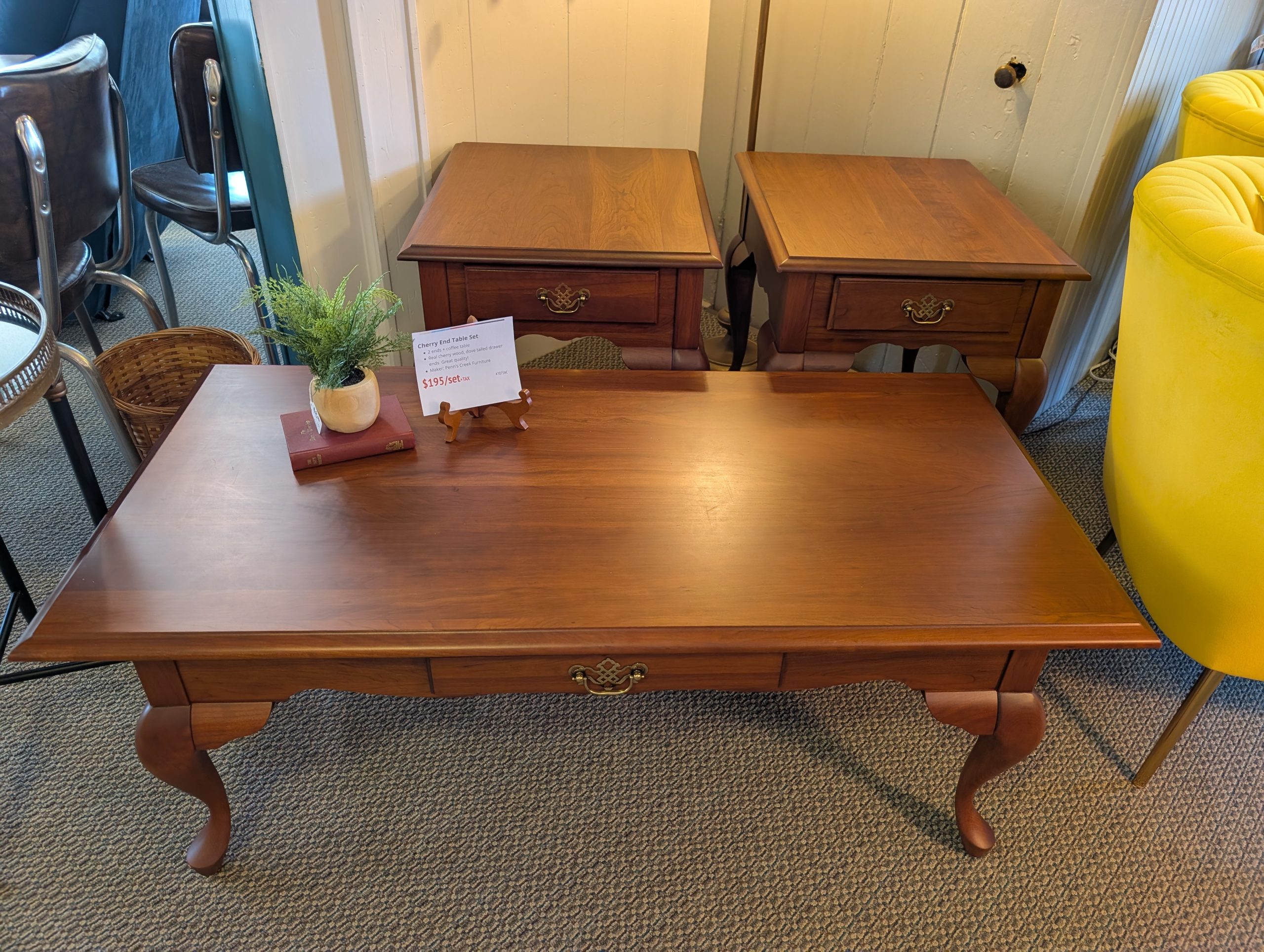 Cherry End Table Set