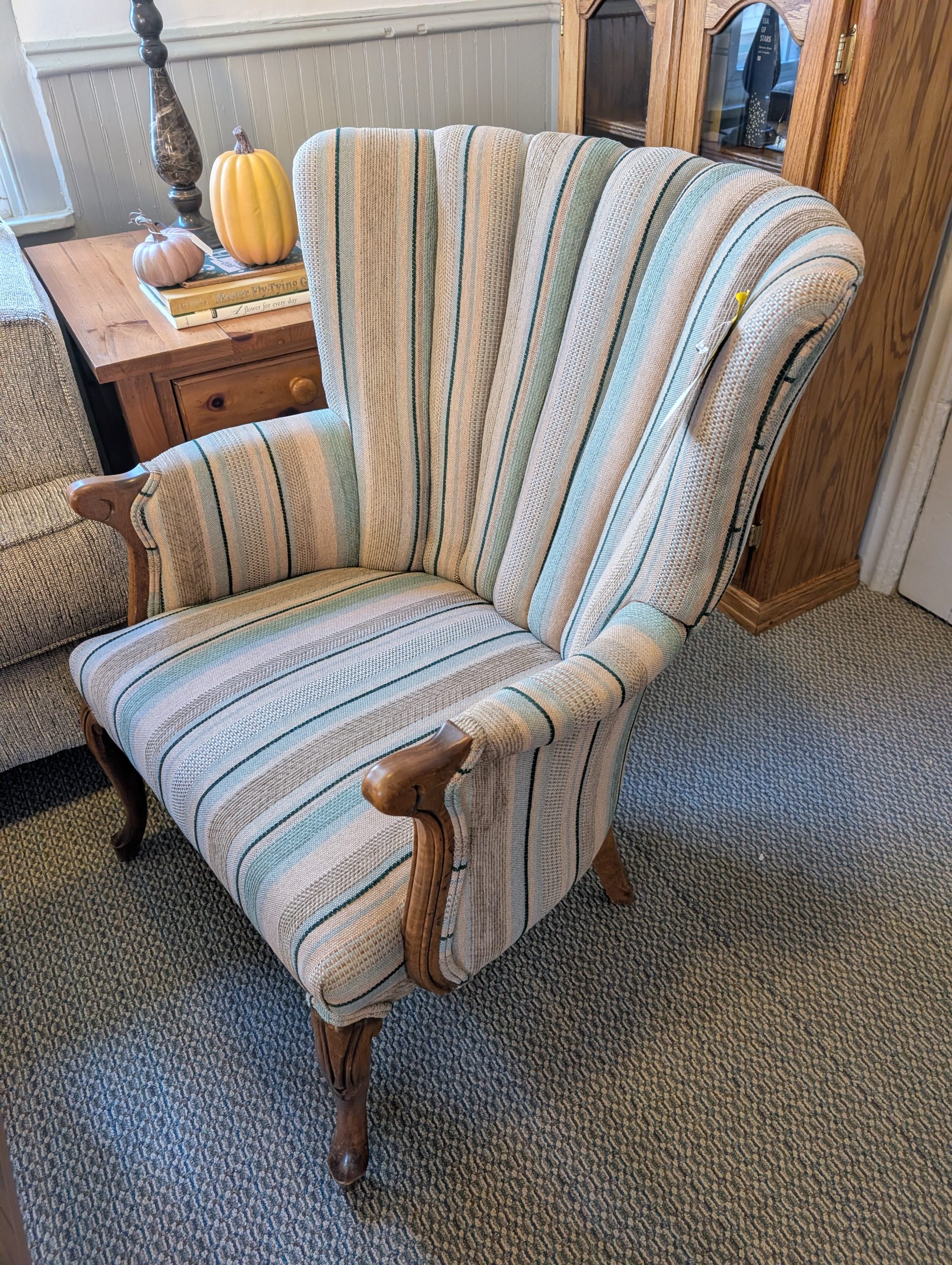 Striped Accent Chair - Image 2