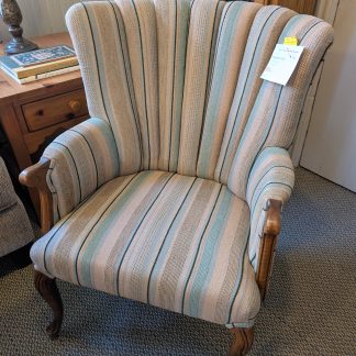 Striped Accent Chair