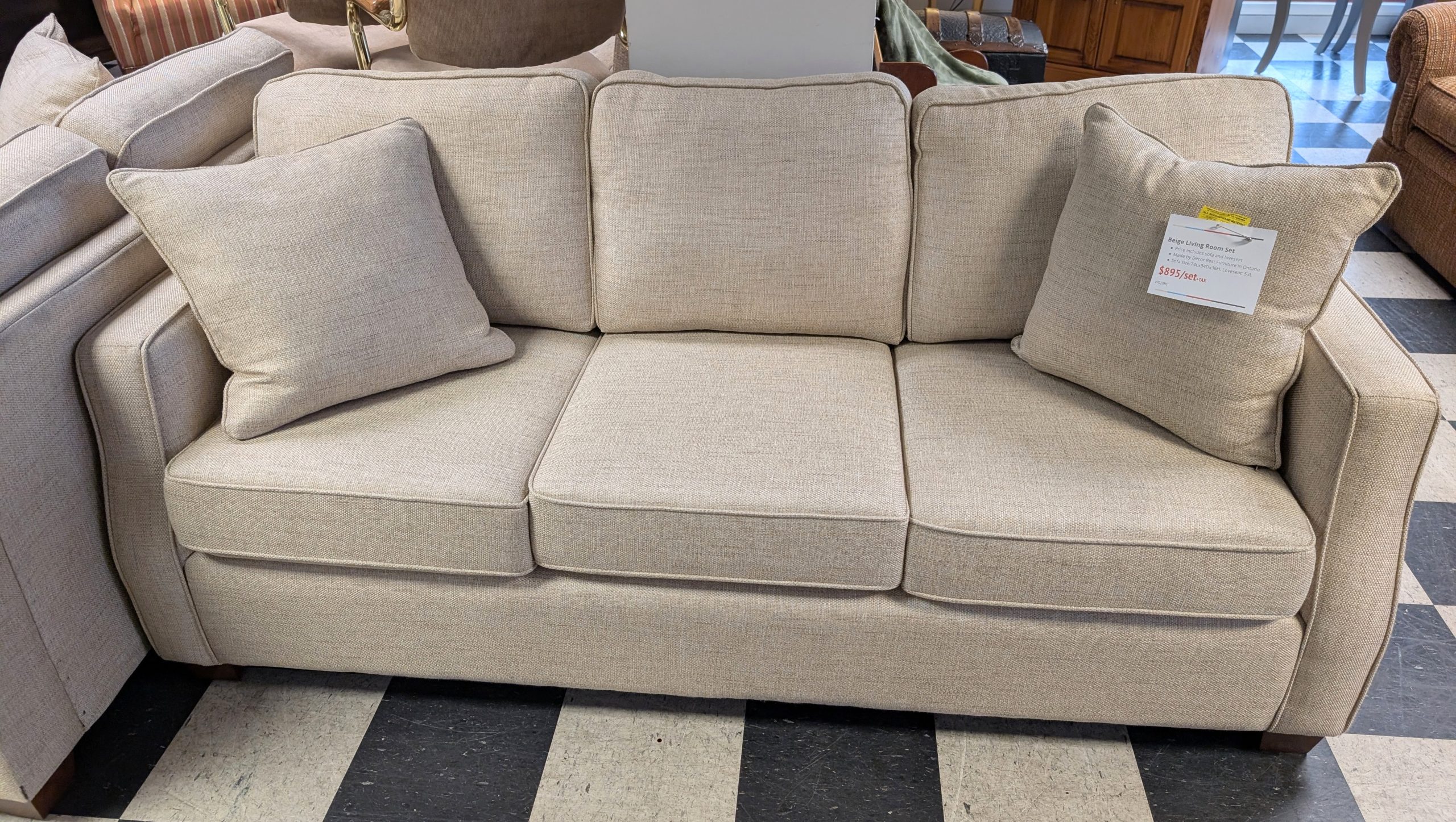 Beige Living Room Set - Image 2