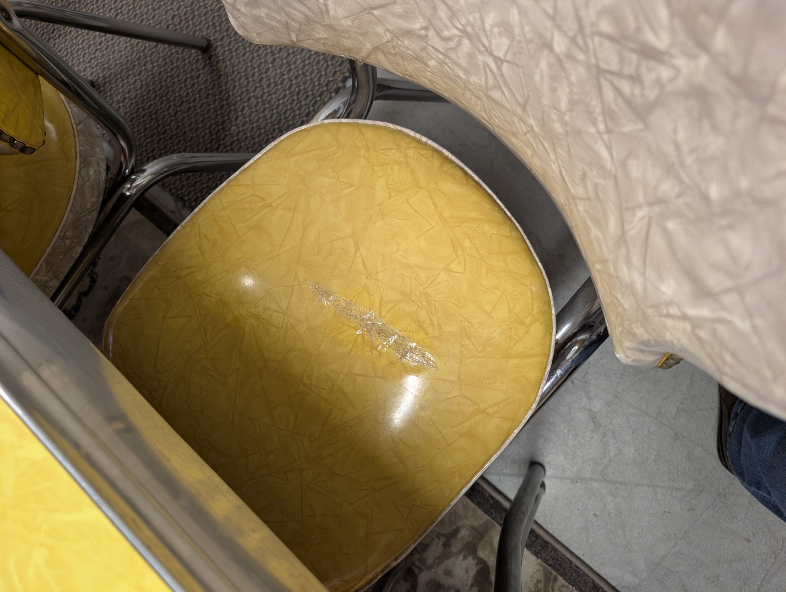 Yellow MCM Table & Chair Set - Image 3