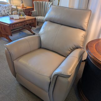 Beige Vinyl Recliner