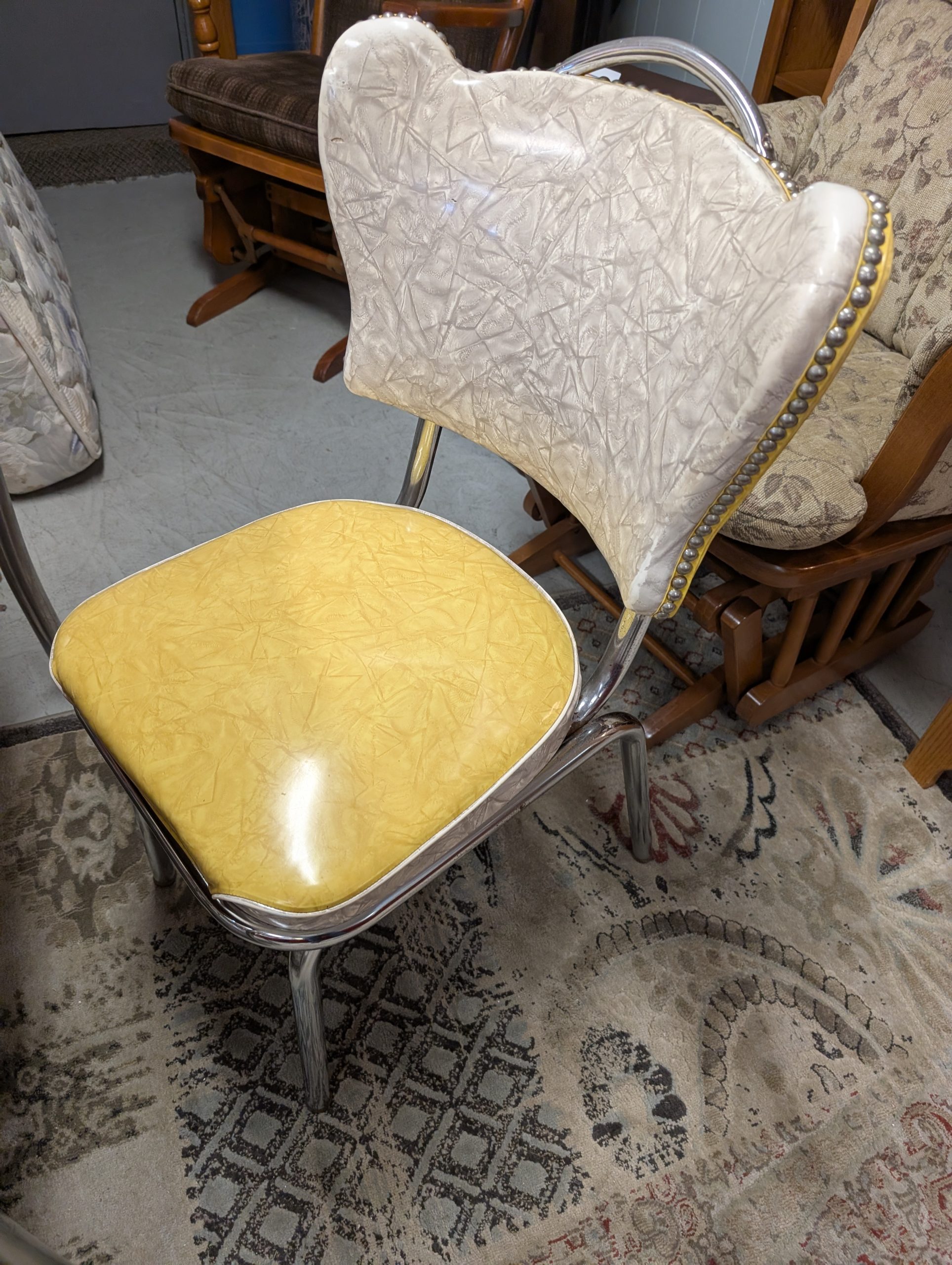 Yellow MCM Table & Chair Set - Image 2