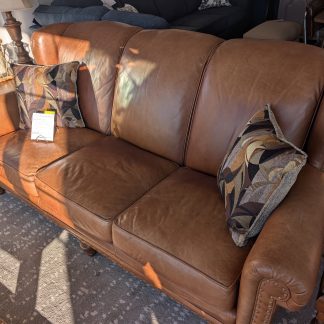 Brown Leather Sofa