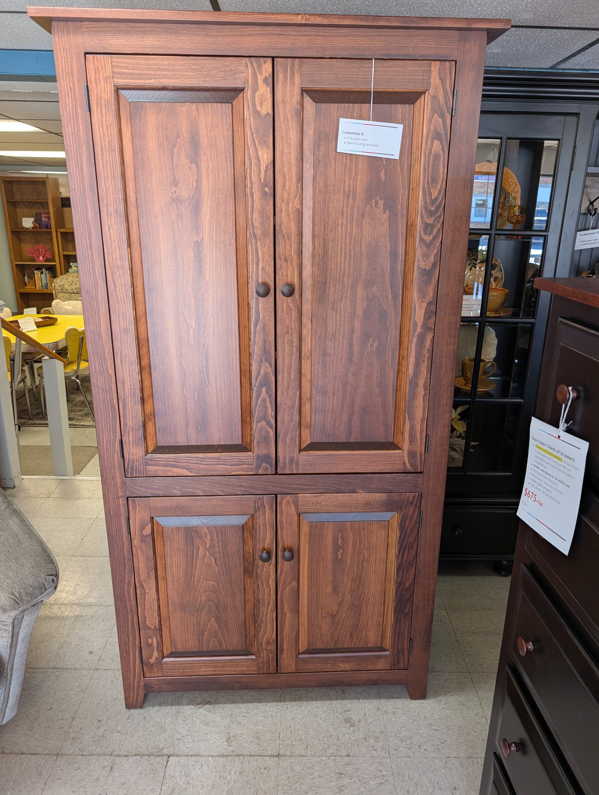 Harvest Brown Pantry Cabinet