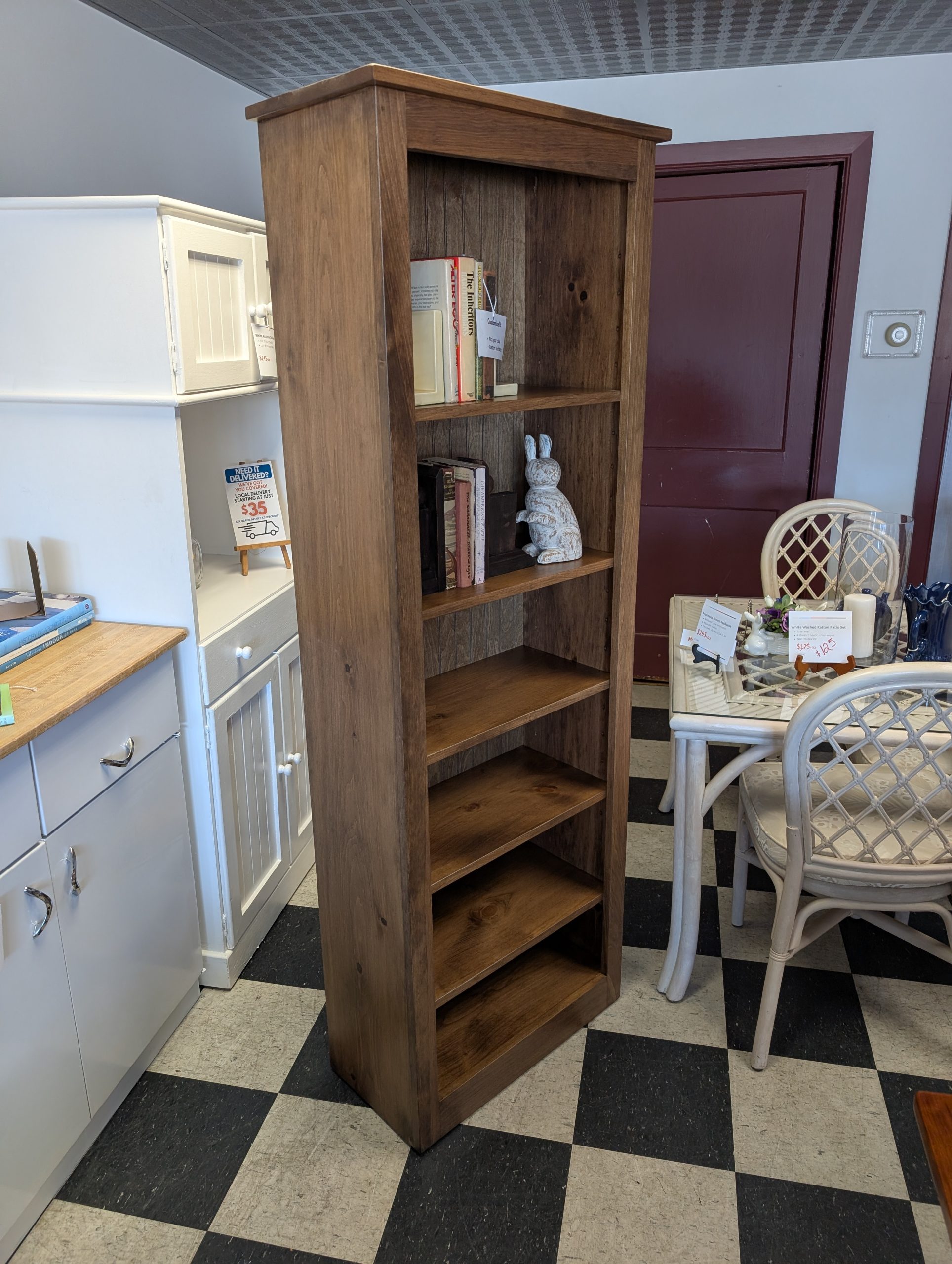 Provincial Brown Bookcase - Image 3