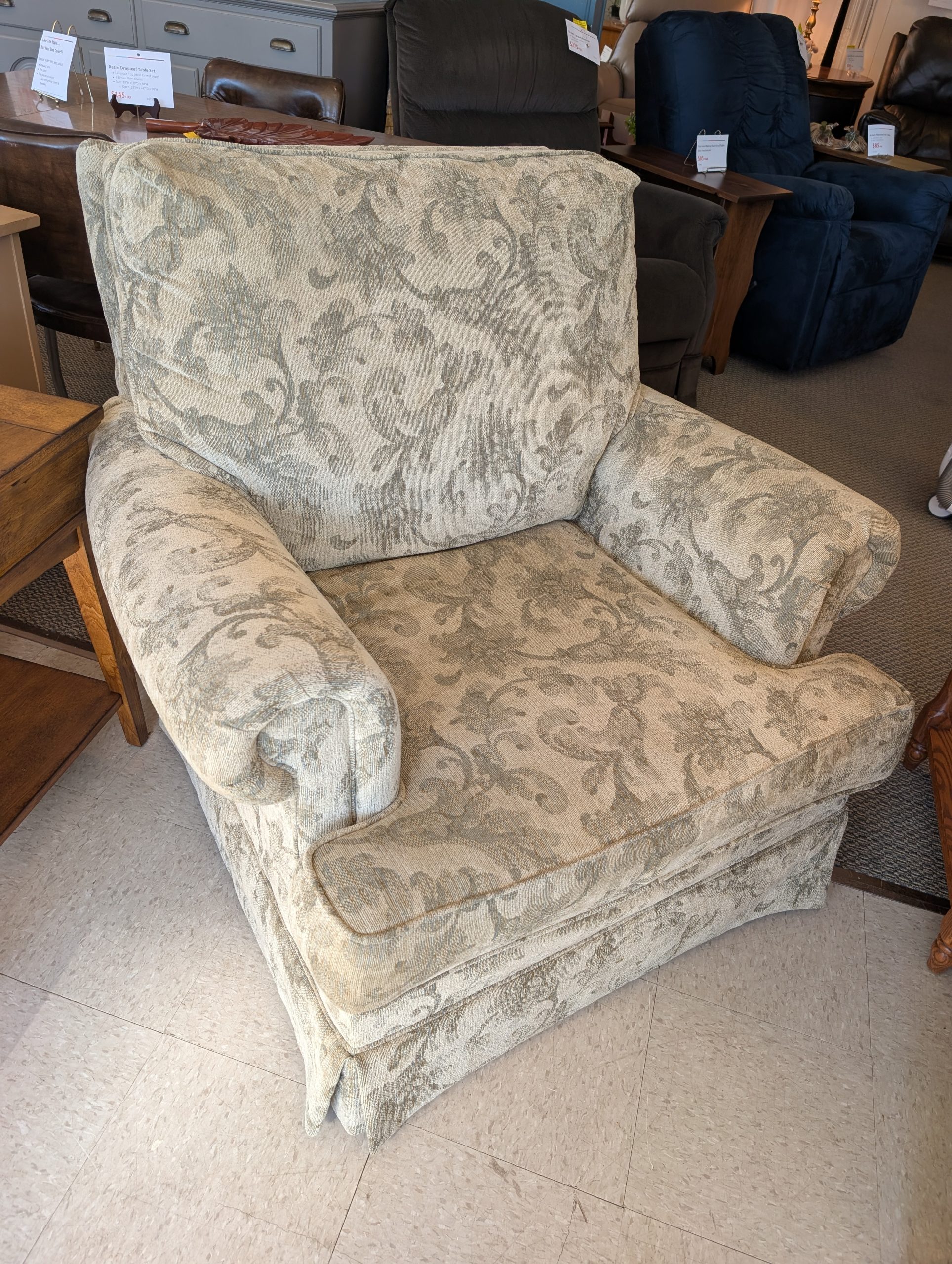 Sage Green Upholstered Chair