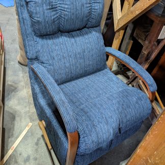 Navy Lazboy Swivel Reclining Chair