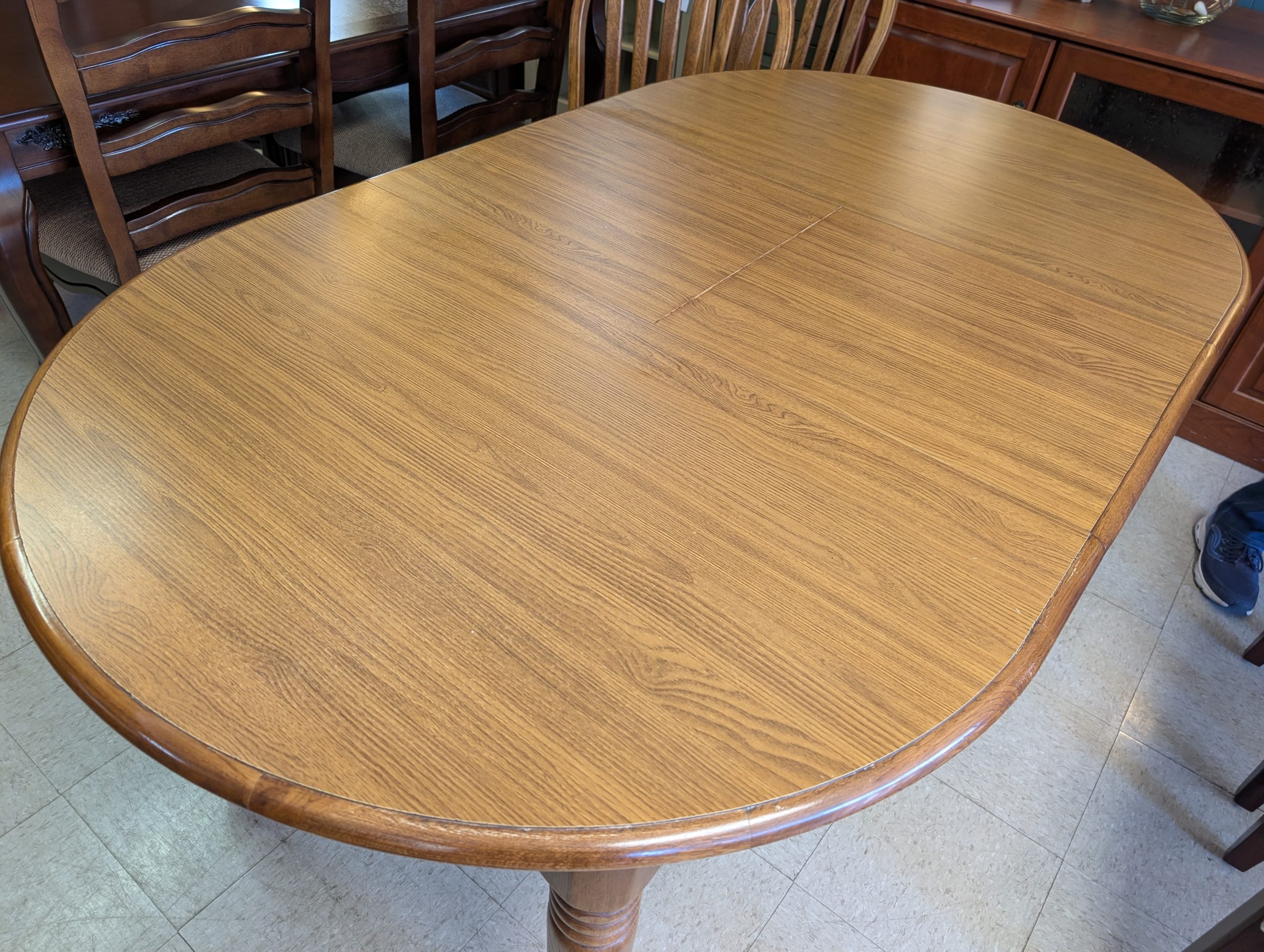 Oak Table Set w/ Laminate Top - Image 2