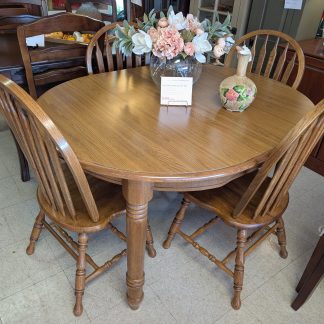 Oak Table Set w/ Laminate Top