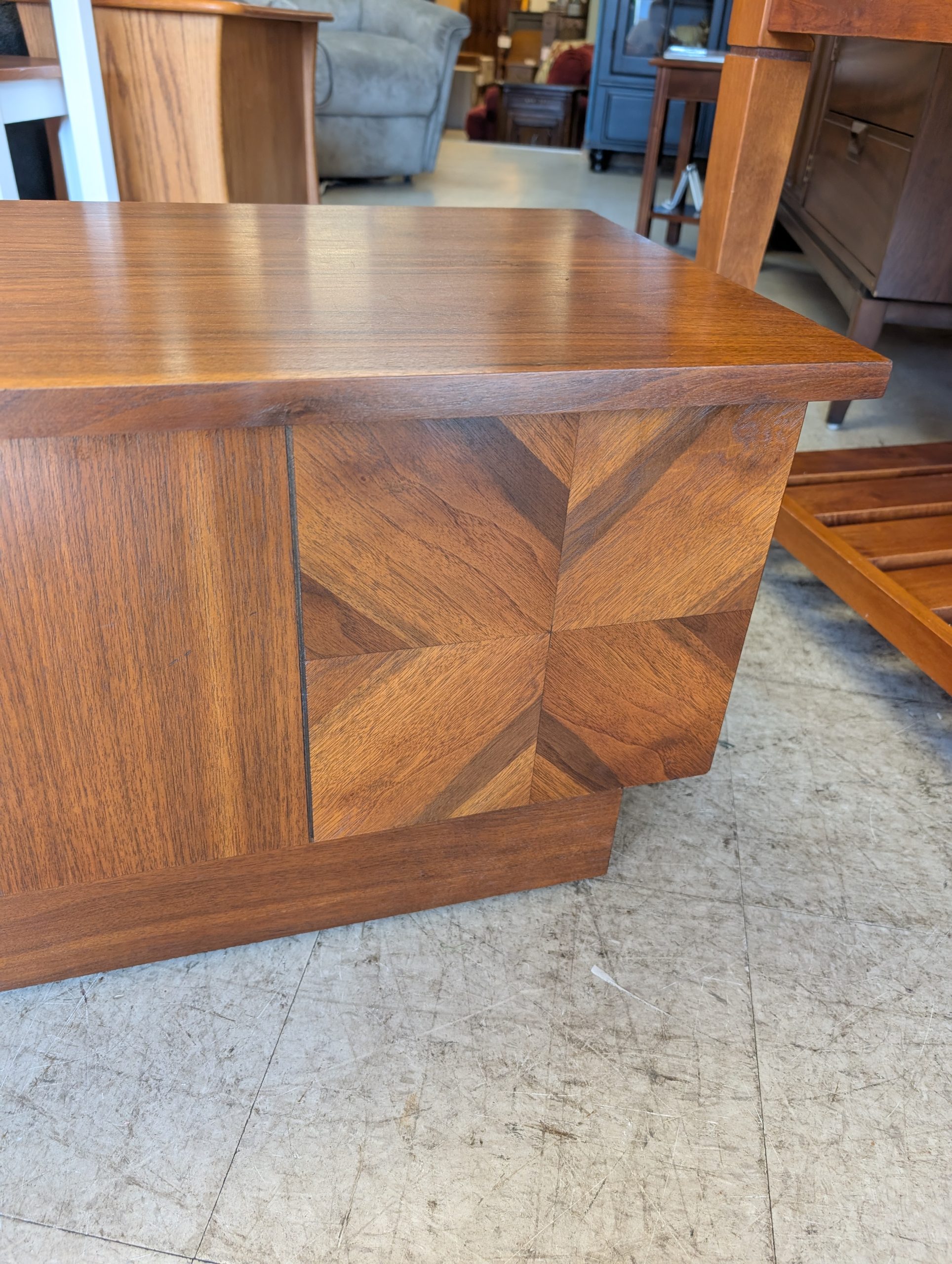 MCM Walnut Lane Blanket Chest - Image 2
